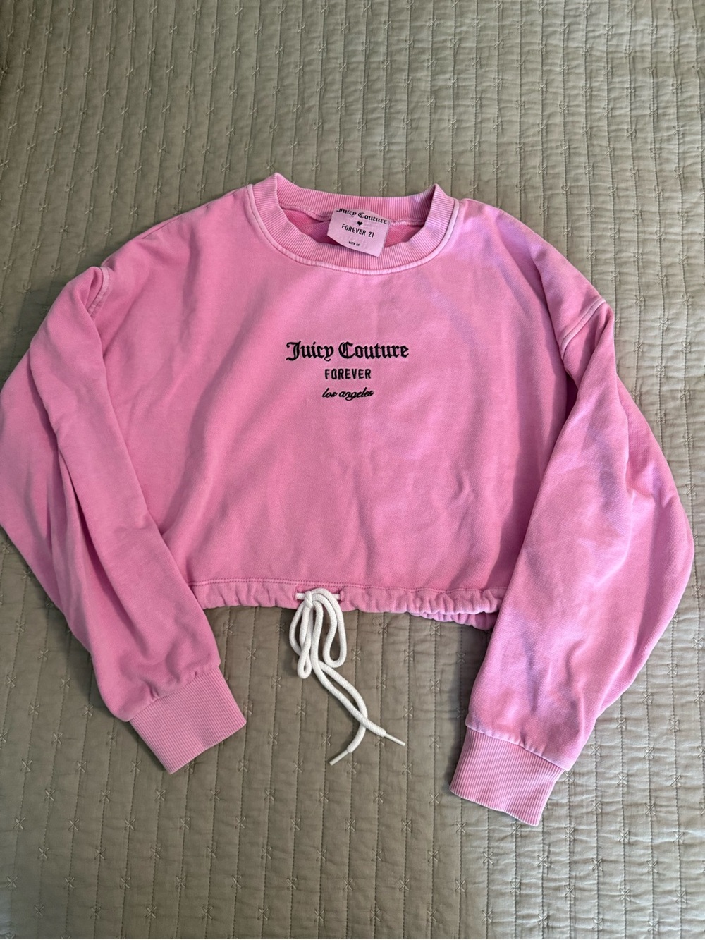 Juicy Couture x Forever 21 Crop Sweatshirt
